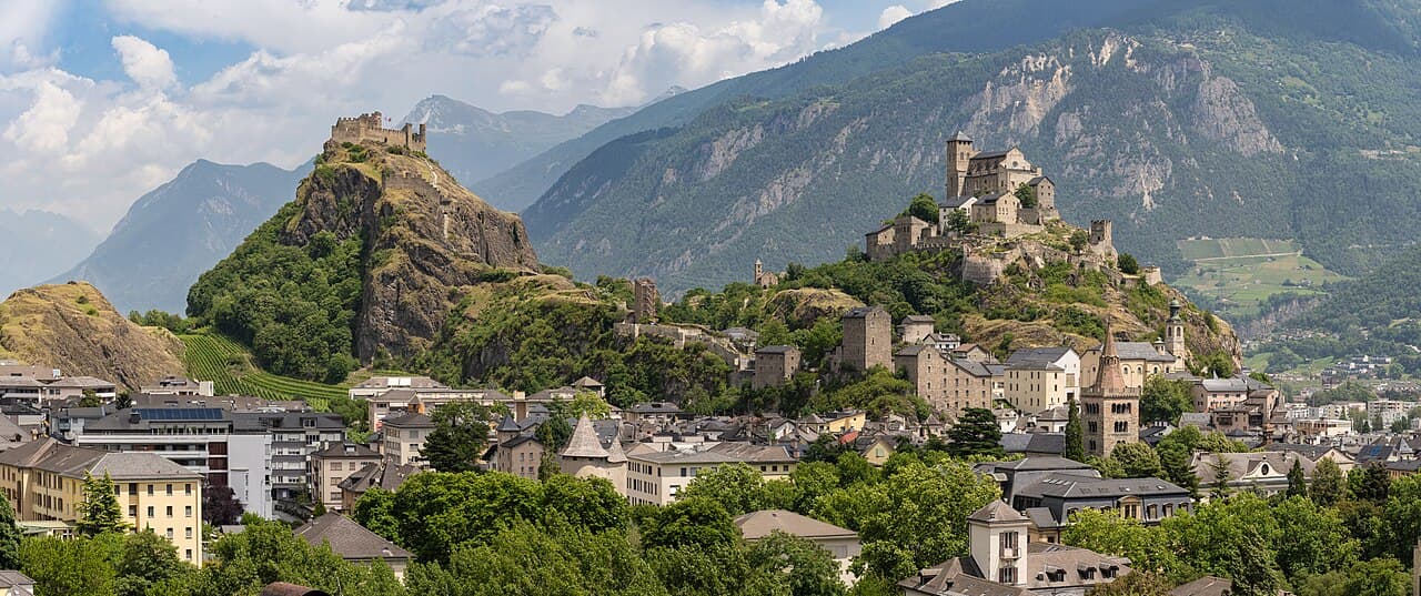 Vue de Beuson (Nendaz), canton de Valais