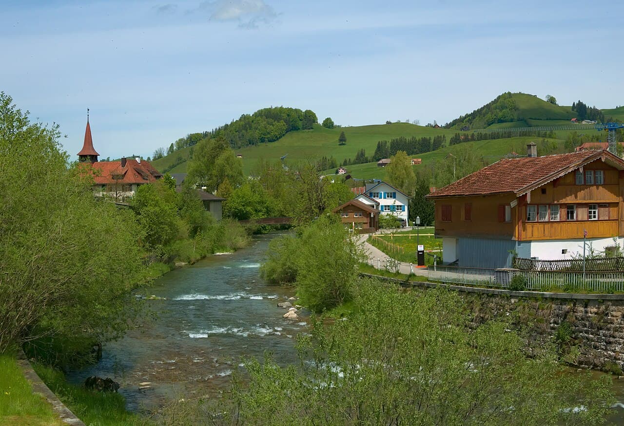 Vue de Weissbad, canton de Appenzell Rh.-Int.
